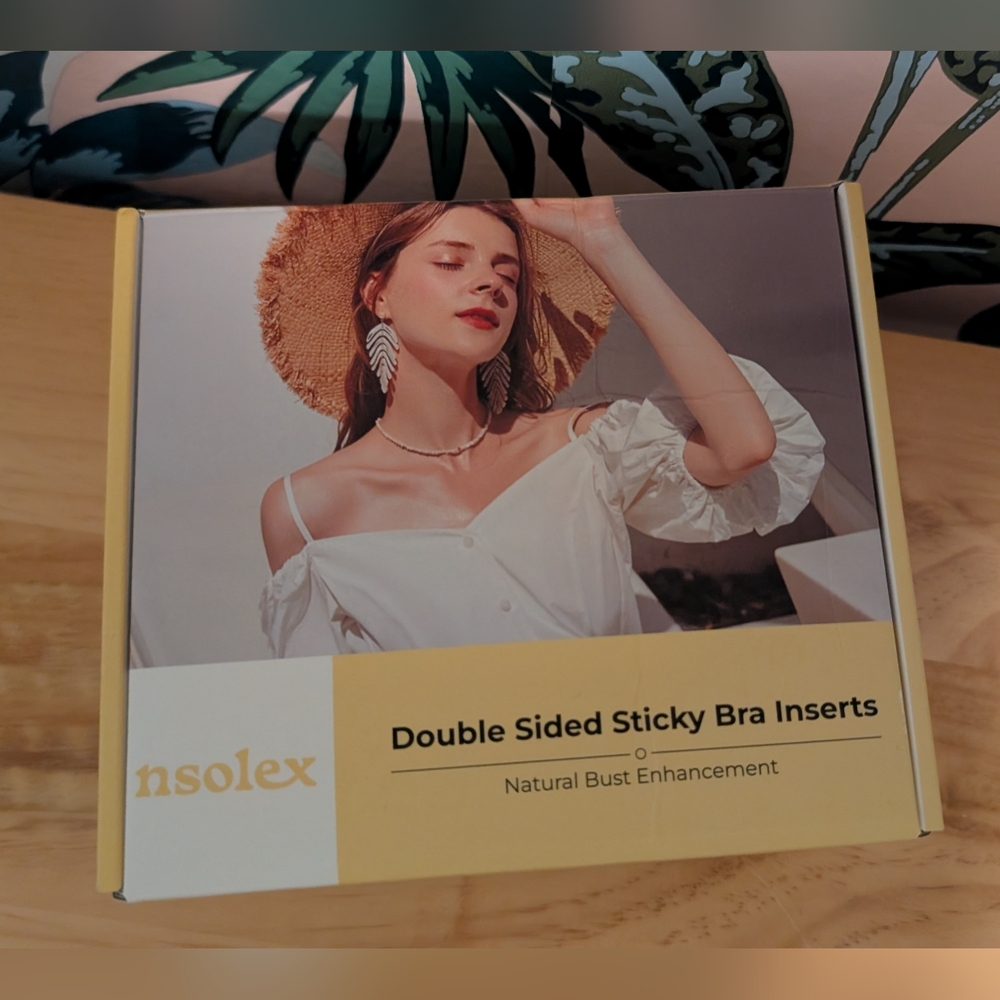 🏖️FLASH SALE🏖️nsolex Double Sided Sticky Bra Inserts Natural Bust Enhancement
